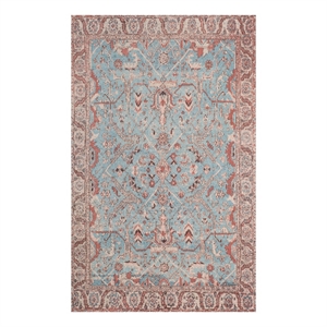 Safavieh Classic Vintage 6'-0&quot x 9'-0&quot Cotton Power Loomed Rug in Blue/Red
