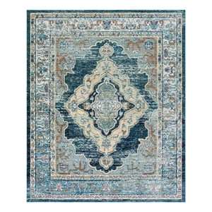 Safavieh Crystal 9'-0&quot x 12'-0&quot Power Loomed Rug in Blue / Yellow