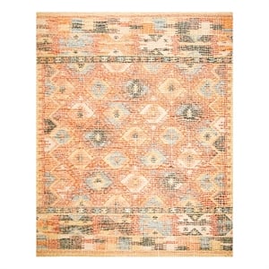Safavieh Canyon 8'-0&quot x 10'-0&quot Wool Hand Woven Flat Weave Rug in Red/Multi-Color