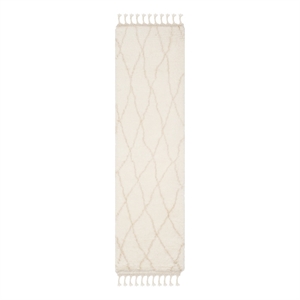 Safavieh Casablanca 2'-3&quot x 8'-0&quot Wool Hand Knotted Rug in Ivory / Beige