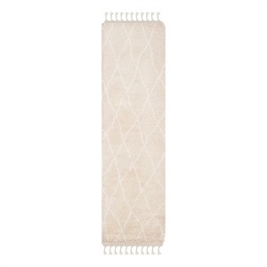 Safavieh Casablanca 2'-3&quot x 8'-0&quot Wool Hand Knotted Rug in Beige / Ivory