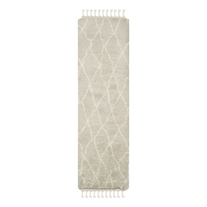 Safavieh Casablanca 2'-3&quot x 8'-0&quot Wool Hand Knotted Rug in Gray / Ivory