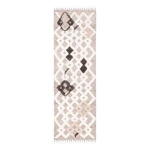 Safavieh Casablanca 2'-3&quot x 8'-0&quot Wool Hand Knotted Rug in Beige