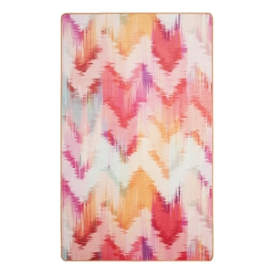 Safavieh Daytona 3'-0&quot x 5'-0&quot Polyester Power Loomed Rug in Fuscia / Orange