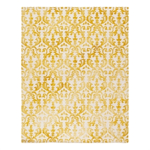 Safavieh Dip Dye 9'-0&quot x 12'-0&quot Wool and Cotton Hand Tufted Rug in Ivory / Gold
