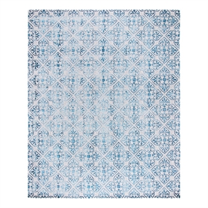 Safavieh Dip Dye 8'-0&quot x 10'-0&quot Wool Hand Tufted Rug in Gray / Charcoal