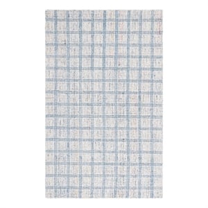Safavieh Ebony 8'-0&quot x 10'-0&quot Wool Hand Tufted Rug in Blue / Ivory