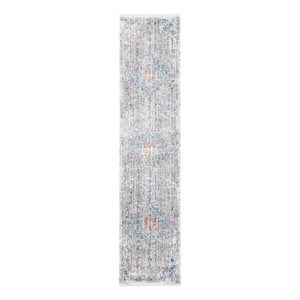 Safavieh Dream 2'-0&quot x 8'-0&quot Polyester Power Loomed Rug in Gray / Multi-Color