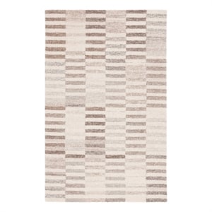 Safavieh Ebony 8'-0&quot x 10'-0&quot Wool and Jute Hand Tufted Rug in Beige / Ivory