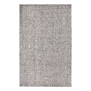 Safavieh Ebony 5'-0&quot x 8'-0&quot Wool and Jute Hand Tufted Rug in Black / Ivory