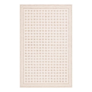 Safavieh Ebony 3'-0&quot x 5'-0&quot Wool and Jute Hand Tufted Rug in Ivory / Beige