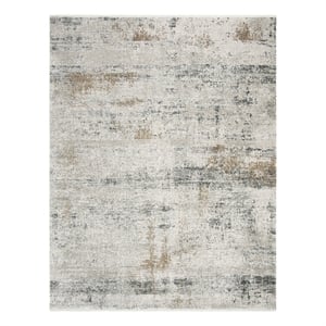 Safavieh Eclipse 200 9'-0&quot x 12'-0&quot Acrylic Power Loomed Rug in Beige / Gray