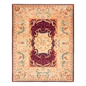 Safavieh Empire 10'-0&quot x 14'-0&quot Wool Hand Tufted Rug in Burgundy / Gold