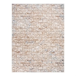 Safavieh Eclipse 100 8'-0&quot x 10'-0&quot Acrylic Power Loomed Rug in Beige/Light Gray