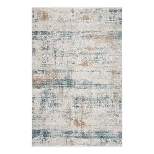 Safavieh Eclipse 200 6'-0&quot x 9'-0&quot Acrylic Power Loomed Rug in Beige /Light Gray