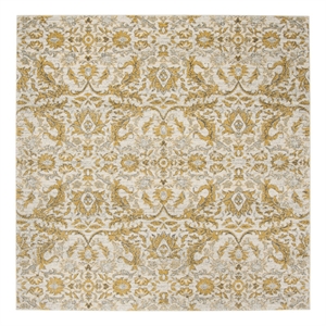 Safavieh Evoke 6'-7&quot x 6'-7&quot Power Loomed Rug in Ivory / Gold