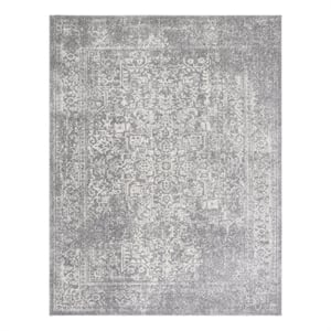 Safavieh Evoke 12'-0&quot x 18'-0&quot Power Loomed Rug in Silver / Ivory