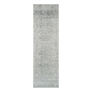 Safavieh Evoke 2'-2&quot x 13'-0&quot Power Loomed Rug in Silver / Ivory