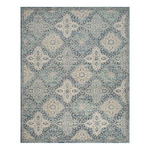 Safavieh Evoke 12'-0&quot x 18'-0&quot Power Loomed Rug in Light Blue / Ivory