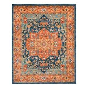 Safavieh Evoke 12'-0&quot x 18'-0&quot Power Loomed Rug in Blue / Orange
