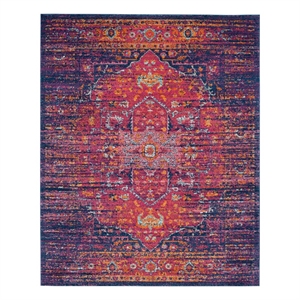 Safavieh Evoke 12'-0&quot x 18'-0&quot Power Loomed Rug in Blue / Fuscia