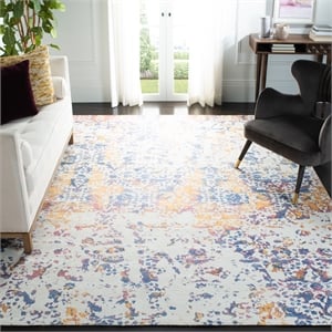 Safavieh Expression 8'-0&quot x 10'-0&quot Hand Tufted Rug in Ivory / Navy