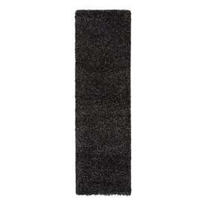 Safavieh Evolution Shag 500 2'-2&quot x 8'-0&quot Jute Power Loomed Rug in Charcoal