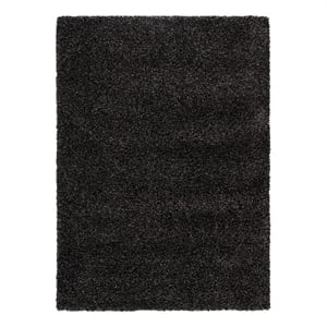 Safavieh Evolution Shag 500 8'-0&quot x 10'-0&quot Jute Power Loomed Rug in Charcoal