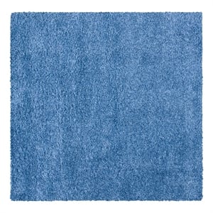 Safavieh Evolution Shag 500 6'-7&quot x 6'-7&quot Jute Power Loomed Rug in Blue