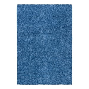 Safavieh Evolution Shag 500 9'-0&quot x 12'-0&quot Jute Power Loomed Rug in Blue