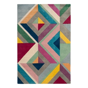 Safavieh Fifth Avenue 4'-0&quot x 6'-0&quot Wool Hand Tufted Rug in Gray / Multi-Color