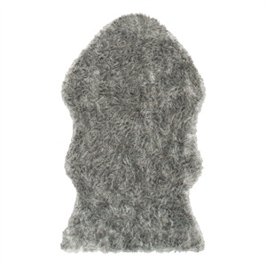 Safavieh Faux Sheep Skin 3'-0&quot x 5'-0&quot Acrylic Power Loomed Rug in Dark Gray