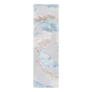 Safavieh Fifth Avenue2'-3&quotx8'-0&quotWool and Polyester Hand Tufted Rug in Gray/Beige