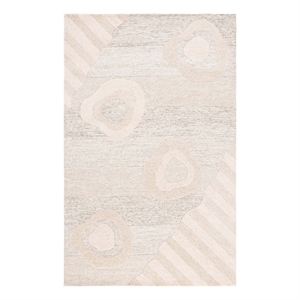 Safavieh Fifth Avenue 5'-0&quot x 8'-0&quot Wool and Cotton Tufted Rug in Beige / Gray