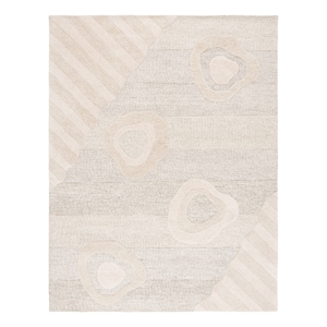 Safavieh Fifth Avenue 8'-0&quot x 10'-0&quot Wool and Cotton Tufted Rug in Beige / Gray