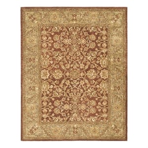 Safavieh Golden Jaipur 8'-3&quot x 11'-0&quot Wool Hand Tufted Rug in Rust / Green