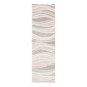 Safavieh Fifth Avenue2'-3&quotx8'-0&quotWool and Cotton Hand Tufted Rug in Natural/Ivory