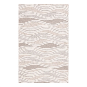 Safavieh Fifth Avenue6'-0&quotx9'-0&quotWool and Cotton Hand Tufted Rug in Natural/Ivory