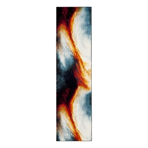 Safavieh Galaxy 2'-3&quot x 8'-0&quot Power Loomed Rug in Orange / Multi-Color