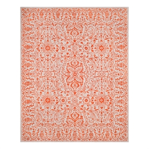 Safavieh Glamour 8'-0&quot x 10'-0&quot Wool Hand Tufted Rug in Gray / Rust