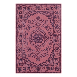 Safavieh Glamour 2'-0&quot x 3'-0&quot Wool Hand Tufted Rug in Pink