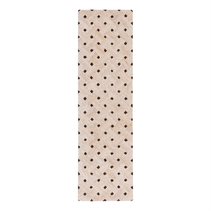 Safavieh Genre 2'-3&quot x 8'-0&quotWool and Cotton Hand Tufted Rug in Light Brown/Ivory