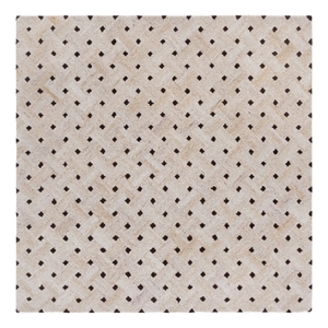 Safavieh Genre 6'-0&quot x 6'-0&quotWool and Cotton Hand Tufted Rug in Light Brown/Ivory