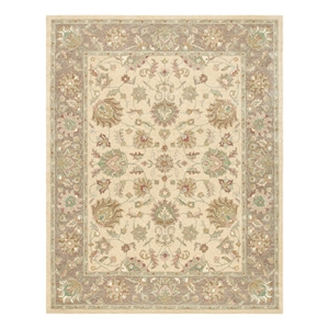 Safavieh Heritage 8'-3&quot x 11'-0&quot Wool Hand Tufted Rug in Ivory / Brown