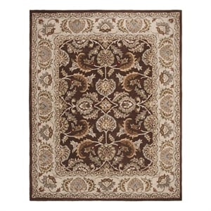 Safavieh Heritage 8'-0&quot x 11'-0&quot Wool Hand Tufted Rug in Brown / Ivory