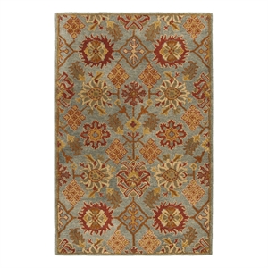 Safavieh Heritage 5'-0&quot x 8'-0&quot Wool Hand Tufted Rug in Charcoal / Multi-Color