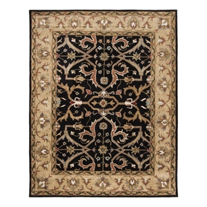 Safavieh Heritage 8'-3&quot x 11'-0&quot Wool Hand Tufted Rug in Charcoal / Beige