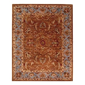 Safavieh Heritage 8'-3&quot x 11'-0&quot Wool Hand Tufted Rug in Brown / Blue