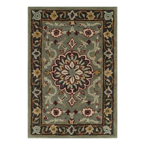 Safavieh Heritage 2'-0&quot x 3'-0&quot Wool Hand Tufted Rug in Gray / Charcoal