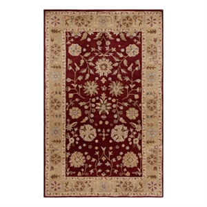Safavieh Heritage 5'-0&quot x 8'-0&quot Wool Hand Tufted Rug in Red / Gold